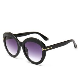 Sunglasses TSun Glasses Round Frame Two-tone Sunglasses Women Men Designer Square Ladies Shades For Summer