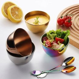Stainless Steel Small Bowls Sauce Dishes Ice Cream Cups Mini Serving Dessert Bowl Round Seasoning Dishes Sushi Dipping for Kitchen