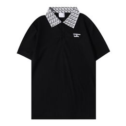 Senior designer men's T-shirt and Polo shirt short sleeved women's shirt casual fashion letter printed clothing black and white M-XXL