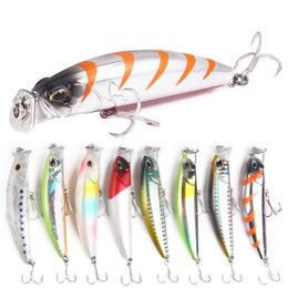 8pcs lot Fishing Lure Hard Bait Carp 8cm 10g Fishing Fresh Water Insect Bait Fake Lure Fishing Jerkbait Minnow Crankbait284T