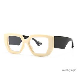Modern Sunglasses High Grade Women's Ins Wind Proof Blu Ray Versatile Trend Flat Mirror 863Fashion parts-1 fashion glasses women half