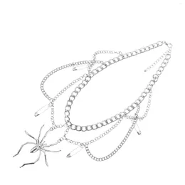 Pendant Necklaces Accessories Women Spider Choker Necklace European American Mrs Masquerade Iron Trendy Goth