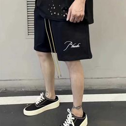 Designer Clothing Rhude Laif Shorts Men Women's 2023 Summer New Casual Capris Versatile Basketball Drawstring Sports Pants Trend Brand Couples Joggers Sportswear