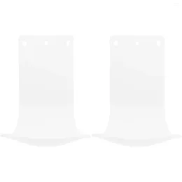 Liquid Soap Dispenser 2pcs Drip Tray Wall Mount Bracket Catcher Dripping And Spraying ( White )