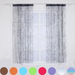 Curtain 2 Panels Decorative Door String 100X200cm Wall Panel Fringe Window Room Blind Divider Tassel Screen For Party