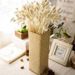 Decorative Flowers 45pcs 30-45cm Natural Preserved Gem Grass Dried Phalaris Bouquet For Wedding Home Party Decoration Outdoor Garden