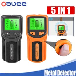 Industrial Metal Detectors 5 In 1 Depth Detector Handheld Electronic Wall Pinpointer Stud Finder Scanner Sensor for Wire Detect Seekers 230422