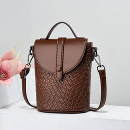 Evening Bags Selling Mobile Phone For Women 2023 Fashion Trend One Shoulder Crossbody Women's Woven Personalized Small Handbag