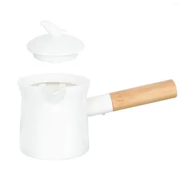 Dinnerware Sets Butter Milk Jug Mini Espresso Maker Chocolate Warmer Melting Pot Wooden Large Capacity Teapot