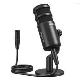 Microphones Maono Dynamic XLR PC Microphone All Metall Gaming Broadcast Recording Streaming Works For Audio Interface Sound Card Mixer PD100