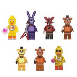 Minifig Educational Building Blocks Toys 7pcs Five Nights at Freddy's Minifigs Block Mini Figures Set Wm6074