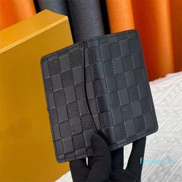 Fashion high-end designer leather wallet luxury credit card short wallet