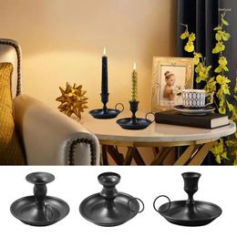 Candle Holders Taper Compact And Elegant Iron Candlelight Stand Banquet Decorations For Coffee Table Bedside Dining