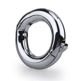 Vibrators Stainless Steel Penis Ring Sexy Toys Adjustable Cock Rings For Men Sex toys Metal Penis Bondage Lock Sex Tools For Men Sex Shop 231121