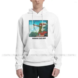 Men's Hoodies Working Class Hero Funny Robin Hood Money Sweatshirt Winter Oversized Pullovers