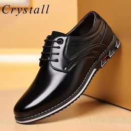 Dress Shoes Men Casual Business Loafers Fashion Pu Leather Comfort Slip On Breathable Male Shoe Point Toe Large Size Zapatillas Hombre 231121