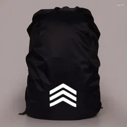 Raincoats Safe Backpack Rain Cover Reflective Waterproof Bag Outdoor Camping Travel Rainproof Dustproof