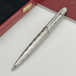 Luxury Quality Classic Rollerball Pen Stainless Steel Ragging Writing Smooth Office Stationery