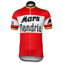 Can be customized cycling jersey mars Flandria Retro blue bike clothing wear riding MTB road ropa ciclismo cool NOWGONOW274F