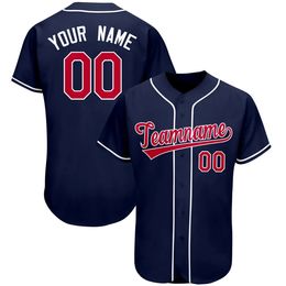 Other Sporting Goods Custom Baseball Jersey Team Clothing Customized Your Name Number Mesh Soft V Neck Streetwear Male Women Child Any Coloure Style 231122