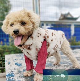 Dog Clothes Double-Sided Coat Fur Teddy Schnauzer Pomeranian Chihuahua Pet Fashion Brand Clothings