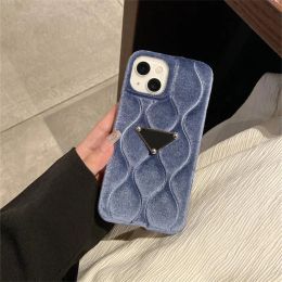 Fluffy Designer Phone Case Velvet Wave Cushion For IPhone 14 Pro Max Plus 13 Promax 12 11 Xs Xr Fashion IPhone Cases