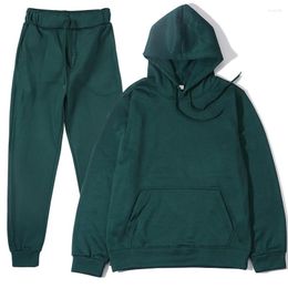 Men's Tracksuits Tracksuit Jogger Sportswear Casual Sweatershirts Sweatpants Streetwear Pullover Solid Colour Fleece Hoodies Sports Suit