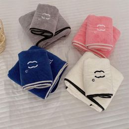Designer Letter C Bath Face Towel Bathing Towels Soft Home Absorbent Men Women Washcloths Coral Fleece Beach Hand Towel 2 Pieces 1262t