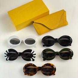 Sunglasses for men sunglasses designer women round glasses Spanish luxury fashion shades model 40091 with case 6 colors Acetate 1:1 designer sunglasses