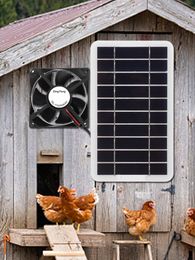 Other Home Garden Solar Panel Powered Fan Ventilator 30w Exhaust Outdoor Ventilation Equipment For Greenhouse Motorhome House Chicken 230422