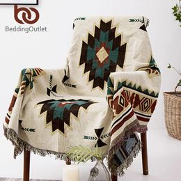 Blankets BeddingOutlet Geometry Blanket Aztec Baja Ethnic Sofa Cover Slipcover Boho Decor Throw Cobertor Wall Hanging Tapestry 231122