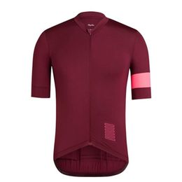 Summer pro Team RAPHA Mens Short Sleeve Cycling jersey Road Racing Clothing Breathable MTB Bike Tops Outdoor Sportwear Bicycle Shi298M