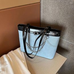 Shopping Bags Denim Niche Design Sense Large Capacity Shoulder Bag