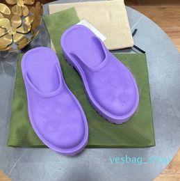 Spring Slippers sandals designer men women rubber platform lug sole hollowed out thick bottoming fashion sexy cute sunny casual beach new