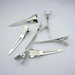 Hair Clips 100PCS/lot 4.5cm Single Prong Alligator Nickel And Lead Free