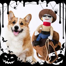 Dog Apparel Dick Denim Riding Pet Costume Halloween Stylish Funny Cowboy Transform Into A For Party Dogs