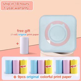 Portable Mini Printer Handheld Mobile Phone Bluetooth-compatible Connection Pocket Thermal