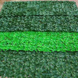 50X300CM Plant Fence Artificial Faux Green Leaf Privacy Screen Panels Rattan Outdoor Hedge Garden Home Decor210k