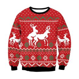 Men's Sweaters Men Women Ugly Christmas Sweaters Fun Hump Reindeer Climate Sticky Christmas Jump Top Couple Holiday Party Christmas Sweaters 231121