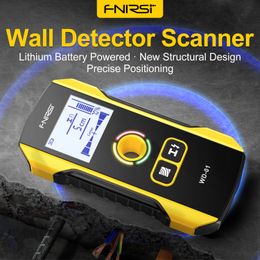 Industrial Metal Detectors FNIRSI Wall Scanner AC Live Cable Wires Wood Stud Find with Positioning Hole 230422