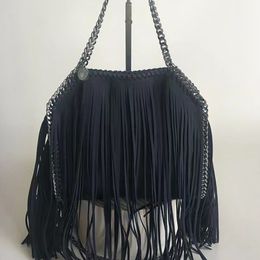 Stella Mccartney Bag croco eeffect embossed leather shopping bag Shoulder Bag Woman Metallic Black Classic Crossbody Tote Luxury Designer Handbags Wallet 597