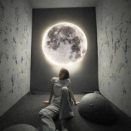 Wall Lamp Modern LED Moon Indoor Lighting For Bedroom Living Hall Room HOME Decoration Fixture Lights Decorate Lusters Lamps309A