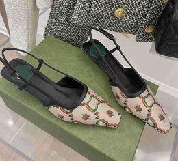 G Sandals Designer Sling Back Summer Fashion Women NEW Luxury Rhinestone Wedding Sandles Sliders High Heels Shoes With Box waterproof