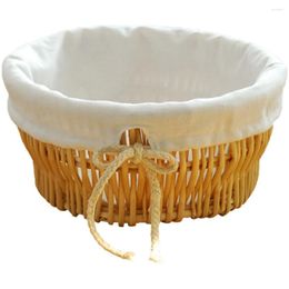 Dinnerware Sets Dried Fruit Rattan Bread Basket Portable Hamper Chicken Egg Holder Cloth Storage