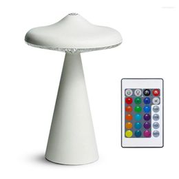 Table Lamps Mushroom Ambient Bar Lamp Bedside Night USB Rechargeable Dumbbell Desk Light Restaurant El Bedroom Decor