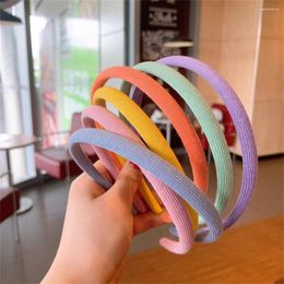 Hair Accessories Sweet Girls Weave Fabric Hairband Trendy Children's Fragmented Headbands Bangs Ponytail Headwear For Kids