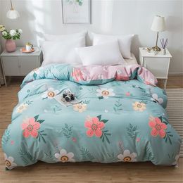 AB Version Dual-sided Duvet Cover Soft Comfortable Cotton Printing Comforter Cover Adult Children Home Textiles Quilt Cover LJ2011220m