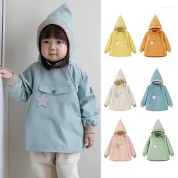 Coat Kids Clothes Girls 2023 Nordic Style Autumn And Winter Children's Hooded Jacket Simple Cute Baby Boy