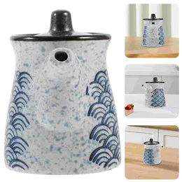 Dinnerware Sets Maple Syrup Dispenser Japanese Oil And Vinegar Pot Soy Sauce Container Pepper Can Ceramic Bottles Cooking