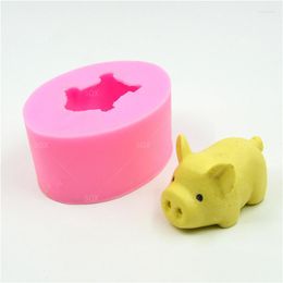 Baking Moulds Creative 3D Pig Shaped Silicone Fondant Mould Cake Decorating Tools Kitchen Accessories SQ14170